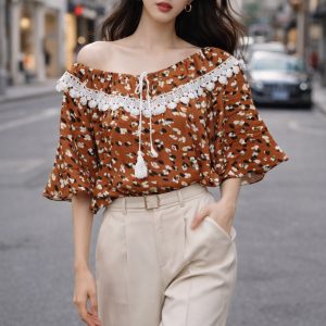 شومیز یقه دانتل 2