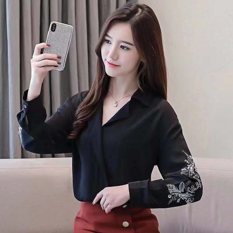 شومیز نخی آستین گلدوزی - Image 2