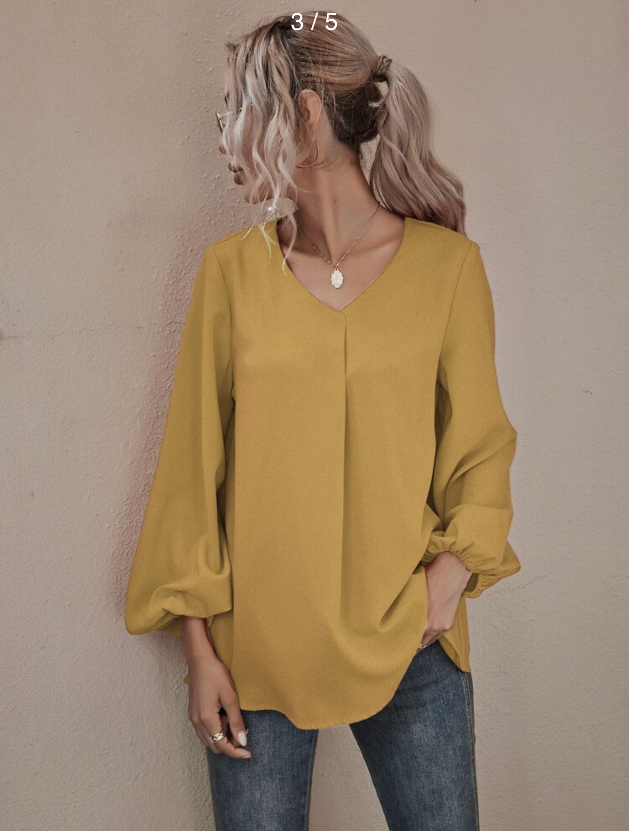 شومیز ساتن SHEIN - Image 2
