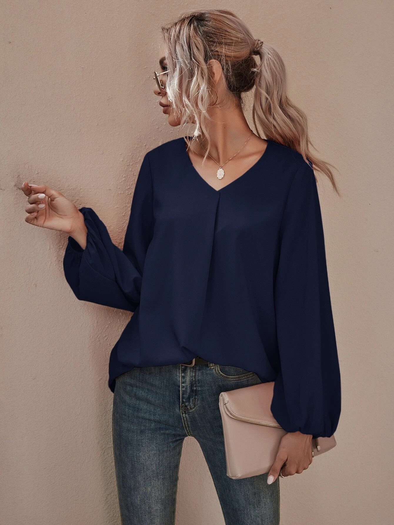 شومیز ساتن SHEIN - Image 3